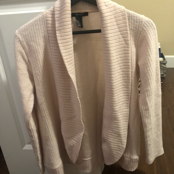 Baby pink knot cardigan. EUC - Picture 2 of 3